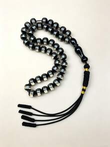 45pcs 10mm Tasbih Prayer Beads, Handmade Woven Tassel Resin Muslim Prayer Beads - 45 Prayer Beads - View 7