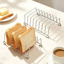1/2pcs Stainless Steel Toast Rack, Multi-Slot Bread Slice Drying Rack, Heat-Resistant Metal Wire Toast Rack, Suitable For Air Fryer, Oven, Microwave, Home Kitchen, Restaurant, Breakfast Baking Bread Drying, Party, Holiday, Halloween, Christmas Gift - - - View 8