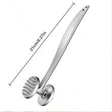 Aluminum Alloy Double‑Sided Meat Tenderizer. Concave‑Convex Dual‑Sided Design For Tenderizing Meat. Labor‑Saving Long Handle With Hanging Hole, Sturdy & Durable, Easy To Clean, Ideal Helper For Kitchen Meat Marinating. - Multiple Specifications - View 11