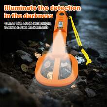 Underwater Metal Locator Sound Vibration Reminder Handheld Portable Underwater Metal Detector High Sensitivity For Lake Seabed - Orange - View 5