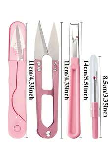 12pcs Portable Sewing Tool Set With Zipper Storage Bag, Cute Sewing Accessories Kit, Includes Seam Ripper, Thread Snips, Needle Threader, Tape Measure, Sewing Marking Pen, Compact Sewing Tools For Clothing Repair, Quilting, Embroidery And DIY - Sewing Set - View 6