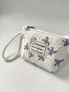 12/6/3/1pc Bowknot Children's Coin Purse, Cloud Pattern Portable Card Holder With Lanyard, Coin & Jewelry Storage Pouch, Suitable For Daily Use And Outdoor Travel, Valentine's Day, Halloween, Christmas, New Year Gifts For Kids - Multicolor - View 5