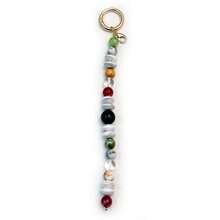 1Pc Boho Beaded Bag Charm Keychain, Resin Mixed‑Color Beads Pendant With Spring Ring Clasp, Handbag Decor Accessories For Women - Multicolor - View 2