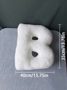 1pc White Creative DIY Letter Throw Pillow, Freely Combine The Letters You Want, Soft And Comfortable Pillow Cushion, High-Quality Home Decor, Can Be Decorated According To Needs, Ideal Creative Gift For Holidays, Birthdays, Halloween, Christmas - 40*35*10 - View 12