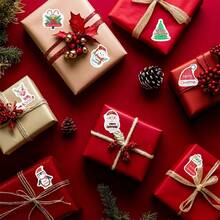TYFYO 500pcs Laser Cartoon Christmas Stickers Christmas Gift Wrapping Label Sticker Scrapbook Stationery,1" - Laser 3 - View 7