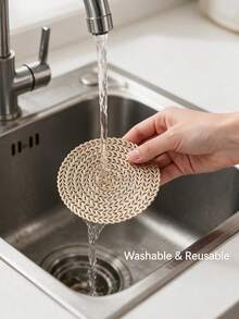 12pcs, Gold Hollow Beverage Coasters, Washable Table Accessories, Non-Slip Table Mats, Breathable And Heat Dissipating, Lightweight And Easy To Store, Suitable For Restaurants, Cafes, Homestays, Compatible With Afternoon Tea, Festivals, Parties, Gatherings, Birthdays, Weddings, Dinner Parties. - Multicolor - View 4