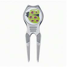 Golf Divot Tool With Magnetic Ball Marker, Metal Green Repair Fork, Portable Golf Ball Mark Repair Tool, Golf Accessories - Robot Dog Green - View 12