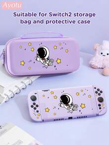 Ayotu Suitable For 2025 New Switch 2 Astronaut & Star Pattern Game Console Shell And Accessories, Set Includes Protective Case, Storage Bag, Joy-Con Controller Protective Cover And Other Multiple Style Accessories, Ideal Gift For Back To School - View 12