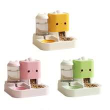 2-In-1 PP Gravity Cat Food Dispenser And Water Bowl, 900ml Water Tank And 2800g Food Hopper, With Independent Bowl And Integrated Base - Automatic Feeder + Water Fountain (2.2L + 1L) - View 11