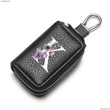 White Flowerdouble-Layerkeybagwithincreased Capacity,Men's PUconvenientkeystorage Bag,Keychain,Suitableforkeystorageandorganization,An Interestinggift - Multicolor - View 18