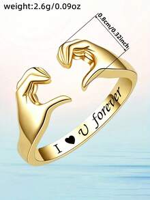 1 pièce Bague minimaliste pour femmes, bijoux de mariage, fiançailles, fête, cadeau de la Saint-Valentin - 5# - Voir 5