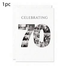 1/3pcs Custom Photo Collage Birthday Greeting Card, Personalized Celebrating Birthday Keepsake Card For Birthday Anniversary Party Gift Supplies - Multicolor - View 16