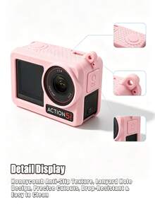 1‑Pack Full‑Cover Silicone Protective Sleeve Compatible With DJI Action5 Pro And Action4 Action Cameras. It Fits Snugly Around The Camera Body, Offering Reliable Scratch‑Resistant Protection Against Surface Scuffs And Daily Wear. - View 5