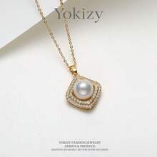 11-12mm Freshwater Pearl Necklace, White Near-Round High Luster With Slight Imperfections, Elegant Luxury Accessory For Women - White - View 4