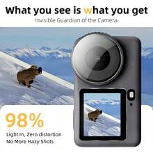 8pcs Set Compatible With DJI Osmo Action 6/5pro, Including Front Screen Protector + Rear Main Screen Protector + Lens Protector + Lens Cap, High Hardness, Anti-Scratch, Anti-Fingerprint, Precision Molded, Perfect Fit Without Warping, Sensitive Touch - View 8