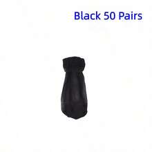 20 Pairs Solid Color Transparent Breathable Daily Wear Women's Mid-Calf Crystal Stockings Suitable For Everyday Use - Black - View 10
