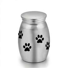 Stainless Steel Small Pet Urn Paw Bird Heart Tree Pattern Pet Cremation Keepsake Urn Memorial Ash Holder Container Jar For Dogs - Multicolor - View 14