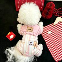 1pc Cute Pet Jumpsuit Cat Dog Four-Corner Pants, Soft And Breathable, Comfortable For Autumn/Winter Wear, Pet Pullover - Multicolor - View 18