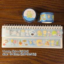 42cm/Loop Cute Oceanarium Marine Animal Die Cut Dispensing Sticker DIY Deco Card Journal Scrapbooking Photo Card Phone Case Collage Supply - Black - View 8