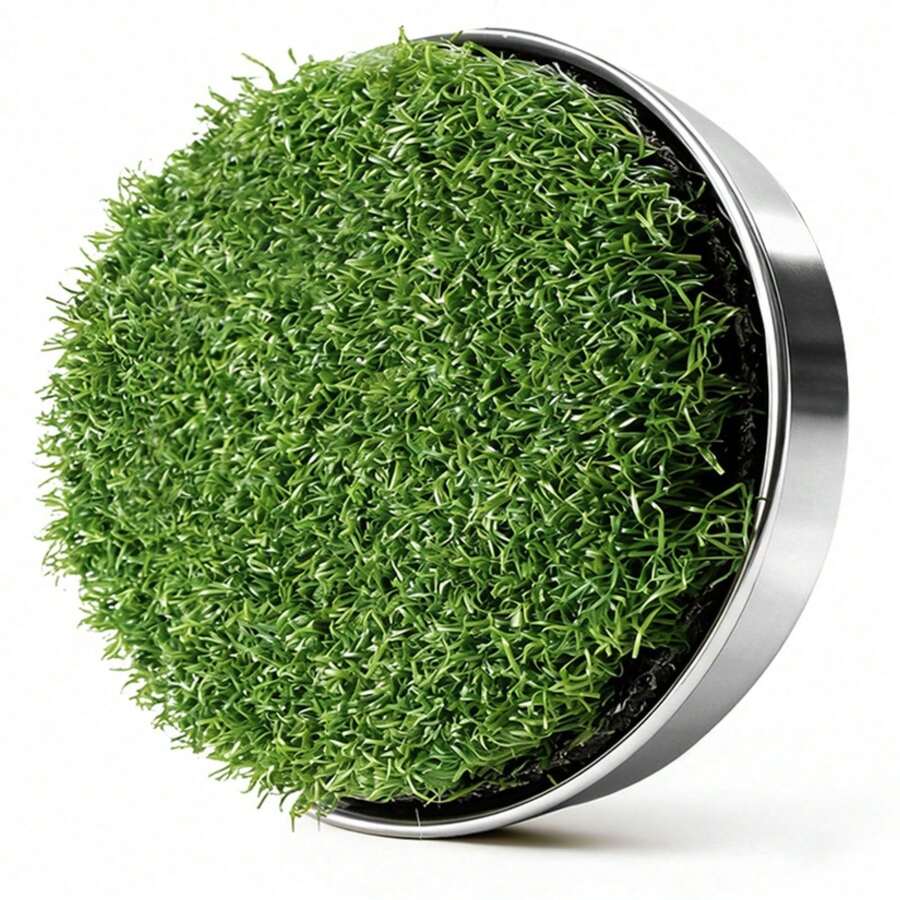 FINGER TEN Golf Hole Cup Putting Green 1 Pack, 3.94 Inch Putting Green Hole Cups With Heavy-Duty Metal Base For Backyard Practice And Home Simulated Lawn - Green - View 1