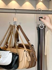 3pcs/2pcs/1pc 360° Rotating Belt Hook, Space-Saving Multifunctional Closet Organizer, Suitable For Belts, Bras, Ties, Scarves, Tank Tops And Wallets, Ultimate Accessory Storage Solution, Perfect Choice For Birthday, Wedding, Party, Perfect Gift For Colleagues, Friends And Family, Back To School - Multicolor - View 7