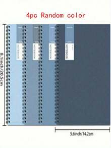 A5 Size, 40 Pages Per Book, Softcover Spiral Notebook - Thick Pages, More Comfortable Writing! - Multicolor - View 13