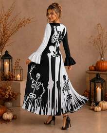 Women Maxi Dresses - White - View 4