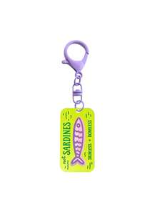 Cartoon Sardines Acrylic Keychain, Bag Charm, Backpack Pendant, Personalized Accessory, Suitable For Students, Girls, Young People, Perfect For Birthday, Party, Holiday Gifts, Decorate Keys, Backpacks, Shoulder Bags, Commute, Travel, Outfit Accent, Multi-Color Retro Fun Rotating Buckle Creative Accessory Small Gift - Multicolor - View 14