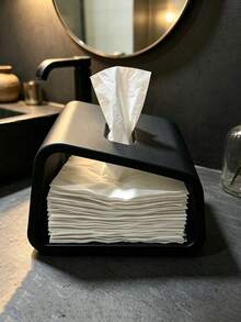 3D Printed Nordic Minimalist Hollow Tissue Box Open Visual Design Paper Towel Holder Home Living Room Coffee Table Bathroom Desktop Storage Box Rounded Corners Anti-Collision INS Style Simple Home Decor Ornament Multi-Color Options - Multicolor - View 4
