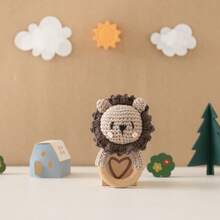Handmade Crochet Rattle, Baby Interactive Crochet Toy, Built-In Bell, 3D Cute Design, Rich Details, Attract Baby's Attention, Develop Baby's Hearing, Baby Shower Gift, New Mom Gift, Christmas Gift, Easter Gift, Newborn Commemorative Gift - Multicolor - View 1