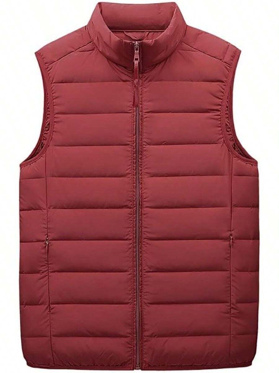 Men Thermal Underwear Vests - Apricot - View 1