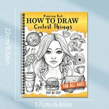 1pc, Suitable For Beginners And Novices Sketching Drawing Book, From Copying To Self-Adaptive Drawing, Lines, Shading, Spiral Binding (Pencil Not Included) - Single Piece - View 9