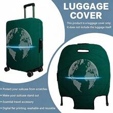 1PC, Flat Print Design, Print Design - No Texture, Accessories Only, Luggage Protective Cover, Does Not Include The Luggage Shown In The Picture, Suitable For 20 To 28 Inch Luggage, Made Of Thick High-Quality Fabric, Essential Accessory For Your Travel And Checked Luggage. - Multicolor - View 20