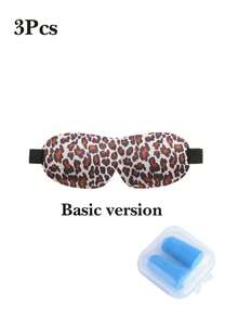4 Styles Available, 3D Embossed Zero Pressure Blackout Design, Breathable Skin-Friendly Fabric, Adjustable Elastic Strap, Full Blackout, Suitable For Napping, Travel, Yoga, Home Use, Vintage Style - Multicolor - View 15