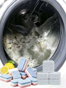 20/12/2PCS Washing Machine Deep Cleaning Tablets, Powerful Stain And Odor Removal, Drum Care, Automatic Washing Machine Cleaning Tablets, Deep Cleaning Formula, Suitable For Top-Loading And Front-Loading Washing Machines, Removes Odors, Hard Water Stains, Limescale, New And Old Models Randomly Shipped - Shape - View 8