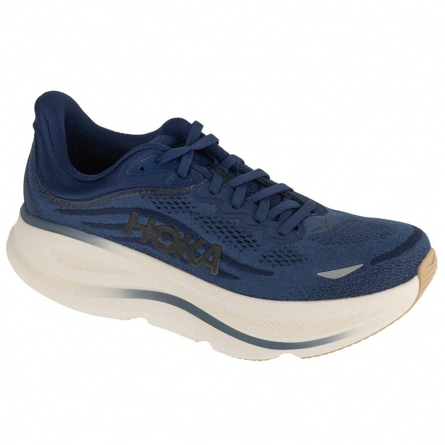 Hoka One One Hoka M Bondi 9 - Navy Mens Running Shoes - Royal Blue - View 1