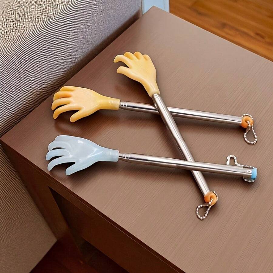 Portable Back Scratcher, Unisex Back Itch Relief Massage Tool, Home Travel Bathroom Accessory, Holiday Small Gift - Multicolor - View 1