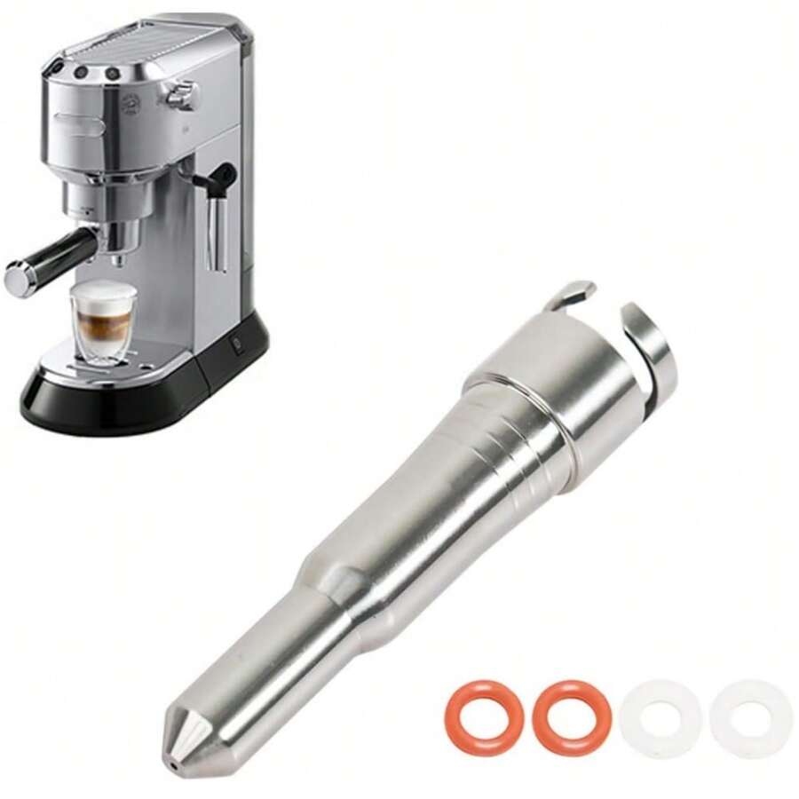 Steel Steam Nozzle Durable Stable Performance Wand Steam Pipe For ECP3420 310 330, For EC680 685, For EC9335, 9665, For ECAM22.110.SB Coffee Making - Silver Stainless Steel - View 1