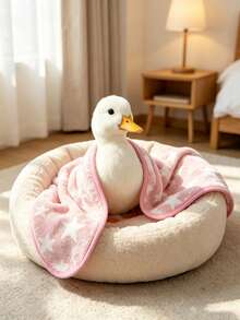 Pet Blanket For Small And Medium Dogs, Also Suitable For Various Small Animals And Cats, Washable, Soft Flannel Fabric, Five-Point Star Embroidery, Lightweight And Breathable, Suitable For All Seasons, Can Be Used As Dog Bed And Dog Mat - 1 Pink (M) - View 9