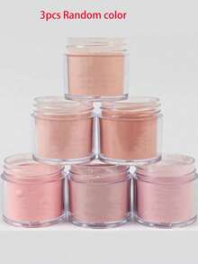Set Bubuk Kuku Akrilik Romantis Warna Pink Acak 6/3/1 Pc - Bubuk Kristal Ukir Gliter 10g untuk Ekstensi Kuku Profesional DIY - Dekorasi Seni Berkilau - MultiWarna - View 7