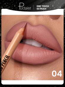 Pudaier Matte Lip Liner - Silky Matte Lip Liner Defines Lip Dimension And Creates Perfect Contour - Essential Makeup Tool For Beauty Enthusiasts - Versatile Colors Suitable For Various Makeup Looks - Best Gift For Women - 04 - View 1
