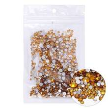 80+ Colors Silver Base Non-Hotfix Mixed Size SS3-SS20 1440pcs High Quality Handmade Rhinestones, Suitable For Wedding Dress Accessories And Other Applications - Silver Base, Mixed Sizes - View 30
