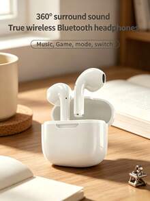 SZLWSM Wireless Bluetooth Earbuds, TWS Design, Active Noise Cancellation, HiFi Stereo Sound, Wireless Charging Case, Sweat-Resistant In-Ear, Suitable For Travel, Workout, Fitness, Daily Wear - View 2