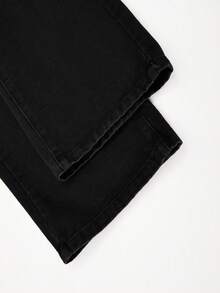 Girls' Spring Denim Jeans, New Fashion Style - Black - View 6