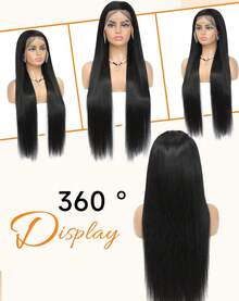 bling hair Human Crochet Hair For Women Deep Wave Invisible Miracle Knots Crochet Human Hair 18 Inch Pre-Separated Feather Lightweight Reusable Crochet Hair Extensions Natural Black - Natural Black - View 4