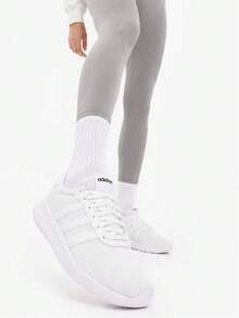 Adidas 女鞋新款LITE RACER 3.0運動鞋低筒輕盈透氣休閒跑鞋 - 白色 - 查看 2