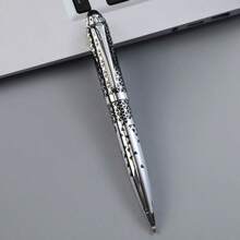 6pcs Premium Neutral Metal Retractable Ballpoint Pens, 3-Color Textured Office Writing Pens, Signature Pens, Perfect For Gifts And Business (1 Pen + 5 Refills) - Sets - View 5