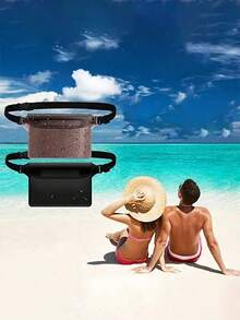 1pc PVC Waterproof Phone Bag, Summer Outdoor Sports Waterproof Bag, Outdoor Sports Beach Phone Protection Bag, Swimming Diving Protection Case, Back To School Essentials, Waterproof Bag, Beach Bag, Beach Accessories, Suitable For Boating - Standard Model - View 8