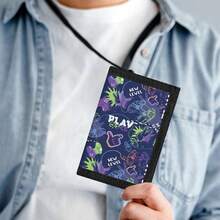 1pc Cool Cartoon Game Console Tri-Fold Youth Wallet, Neck Hanging Wallet, Gift For Boys And Girls Suitable For Daily Use - Multicolor - View 4