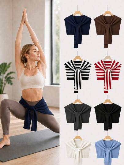Rok Lilit Multifungsi Wanita untuk Yoga dan Pilates (Dapat Dipakai Sebagai Selendang, Ikat Pinggang, Syal, atau Rok Lapisan Olahraga); Cocok untuk Kebugaran, Yoga, dan Tari; Ideal untuk Musim Semi, Musim Panas, dan Musim Gugur.